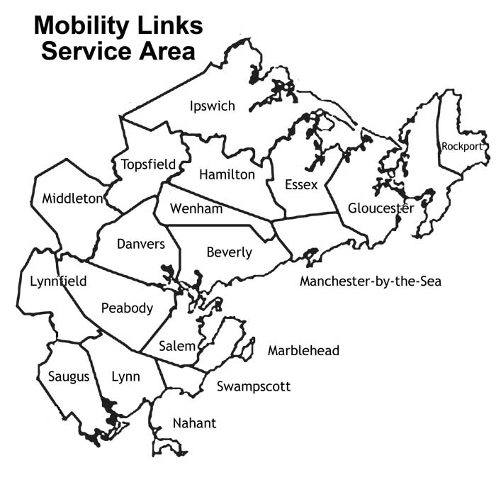 Mobility Links Service Area Map