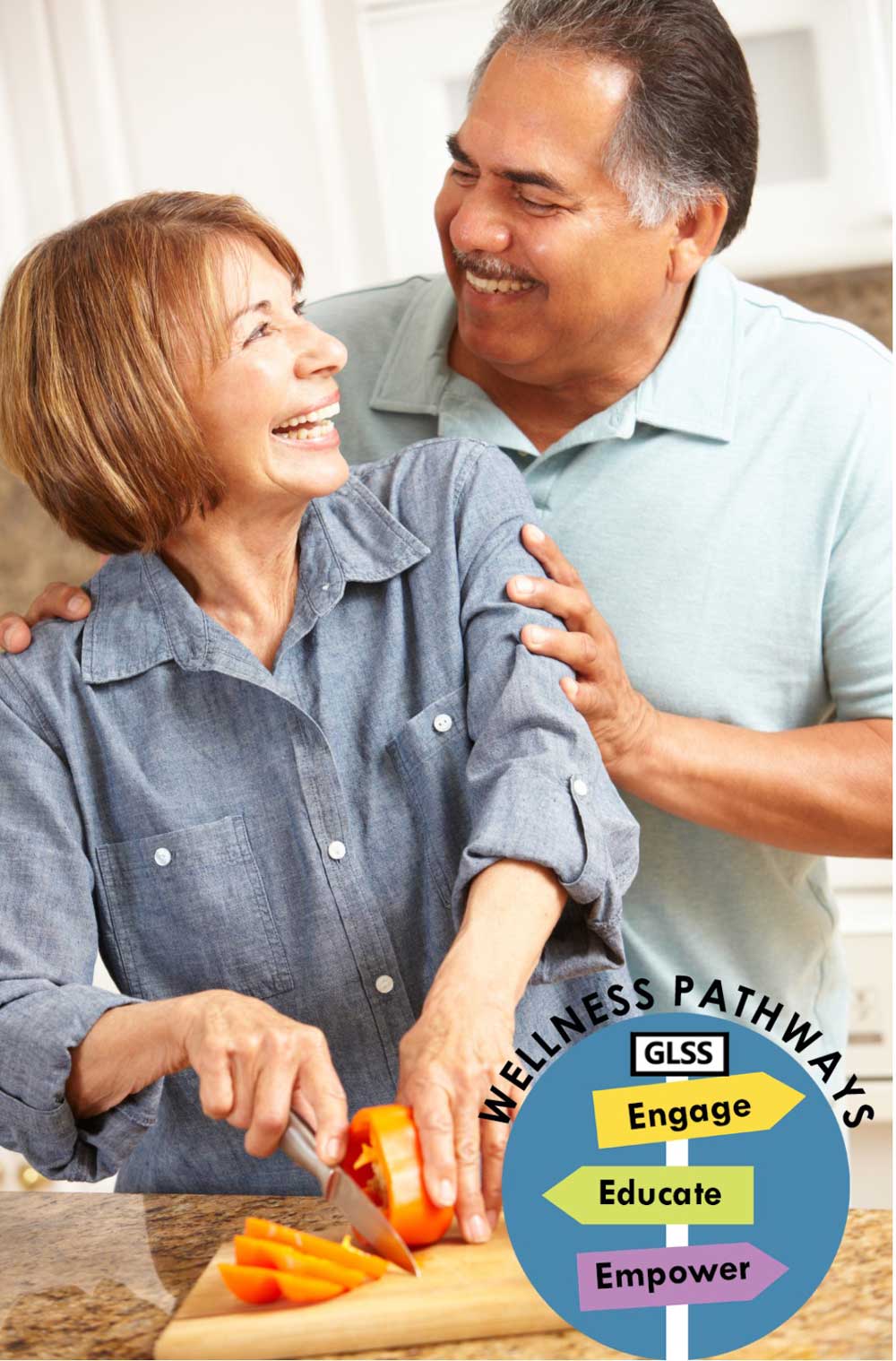 Latino Couple Preparing Food Together